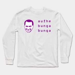 Classic Bunga Logo (Magenta Lettering) Long Sleeve T-Shirt